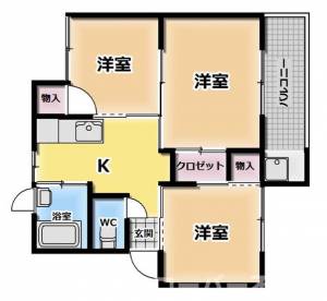 京都あすか 405の間取り画像