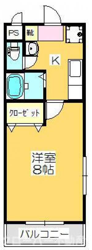 ハイネス郡家 ２０３の間取り画像