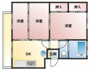 坂出プリンスマンション北棟 403の間取り画像