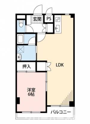 スカイハイ 405の間取り画像