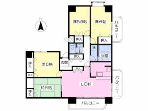 サンハイツ宇多津 906の間取り画像