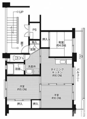 ビレッジハウス豊浜1号棟 0104の間取り画像