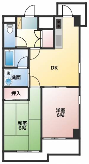 スカイハイ 301の間取り画像