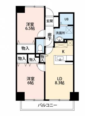 エスポワール辻Ⅱ 411の間取り画像