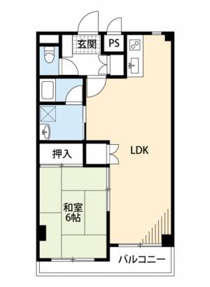 スカイハイ 303の間取り画像