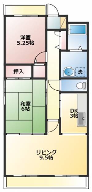 スカール久米 204の間取り画像