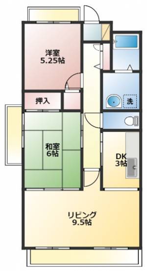 スカール久米 204の間取り画像