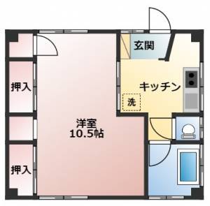 ローズマンション 403の間取り画像