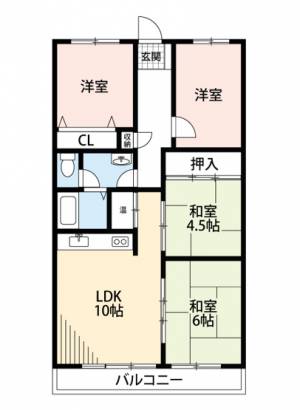 第2五福マンション 102の間取り画像