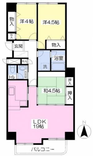 サンハイツ宇多津 ７０６の間取り画像