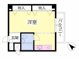 サンプラザ・ベビードール ４０２の間取り画像