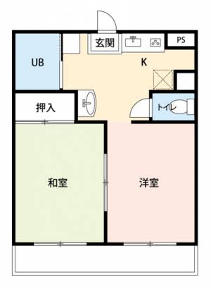 グランシャトー吉原北棟 201の間取り画像