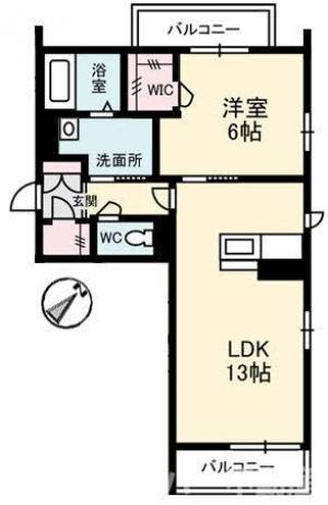 シャーメゾン南生野 201号室の間取り画像