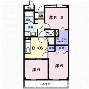 マルベル宇多津 502の間取り画像