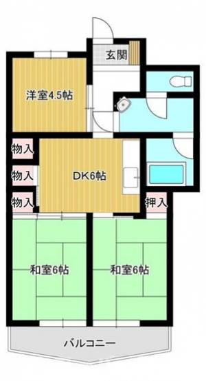 港マンション ３０７の間取り画像