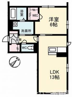 シャーメゾン南生野 101号室の間取り画像