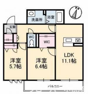 シャーメゾン宮下町 302号室の間取り画像