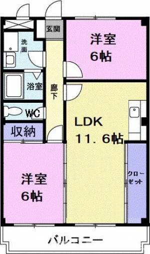 マリッチ宇野 301の間取り画像