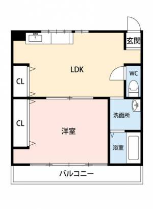 古川ビル 402の間取り画像