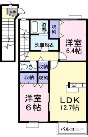 まっちゃハウス　Ａ 201の間取り画像