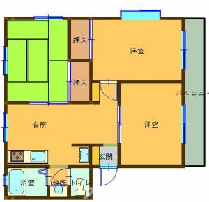 メゾニティ土井 202の間取り画像