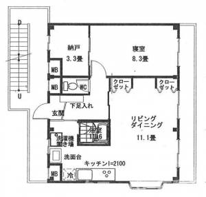 町田アパート 2Fの間取り画像