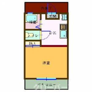 ミヤザキハイツ 205の間取り画像