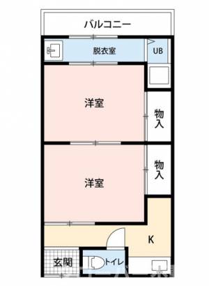 高倉ハイツＡ 2号室の間取り画像