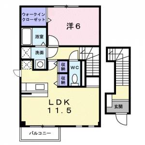 エフ・エレガント　Ｃ 201の間取り画像