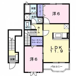 グリーンヒルズ　Ａ 203の間取り画像