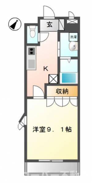 フルール 107の間取り画像