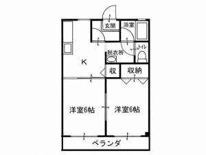 ラポート観音寺 ３０２の間取り画像