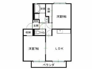 メゾン本山２号地（Ｗｉ-Ｆｉ） １０１の間取り画像