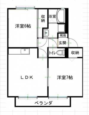 メゾン本山２号地（Ｗｉ-Ｆｉ） ２０３の間取り画像