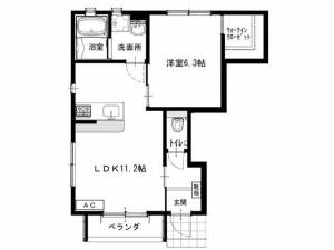 フルール白浜１号地 １０２の間取り画像