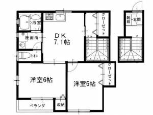 スカイガーデン吉岡１号地 ２０２の間取り画像