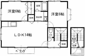 サンガーデン下林４号地 ２０１の間取り画像