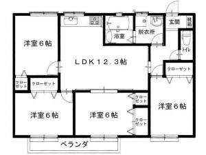 コスモスガーデン １０２の間取り画像