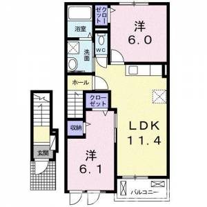 シャイン　パークＢ 202の間取り画像