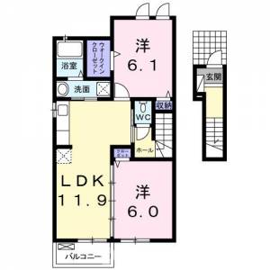 グラン　テレーノ　Ｄ 202の間取り画像