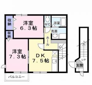 メゾン・フリージアＣ 201の間取り画像