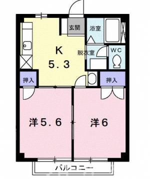 ニューシティカームＨＩＲＡＯＫ 202の間取り画像