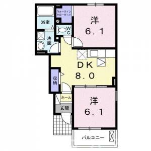 カトル・セゾンＢ 104の間取り画像