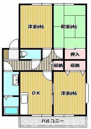 サンハイツ春日 ２０１の間取り画像