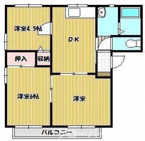 香松園ハウスⅡ ２０３の間取り画像