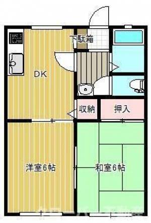 ニューサンシティＢ棟 ２０２の間取り画像