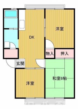 パナハイツアベニュー東棟 １０５の間取り画像