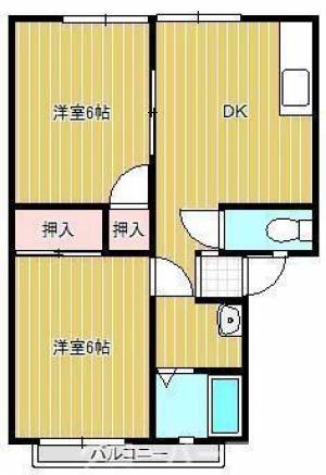 サンライフ久米 ２０５の間取り画像