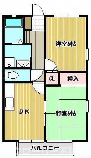 フォブール宮浦 Ｂ２０２の間取り画像