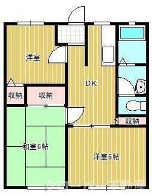 パナハイツ三条Ａ棟 Ａ１０２の間取り画像